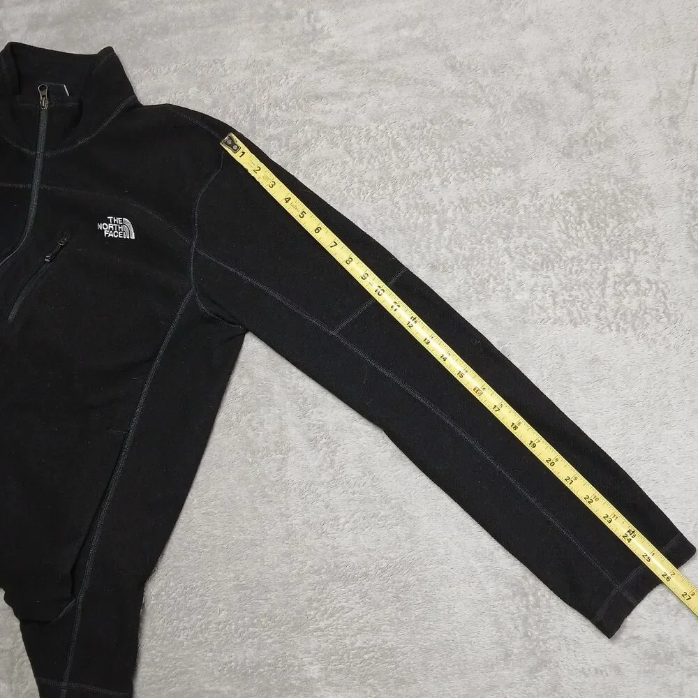The North Face Cap-Rock Mens Medium M Black Textured Fleece Jacket Gorpcore